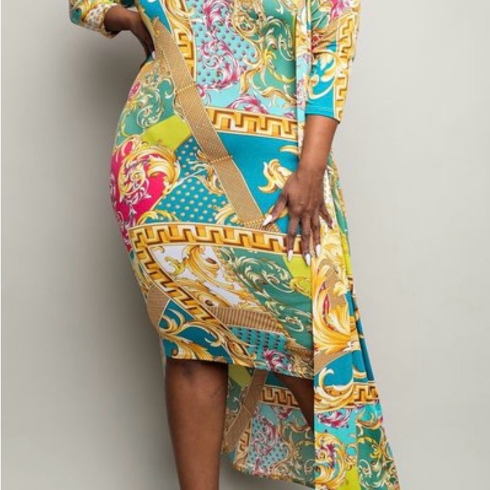 Colorful Tube Dress and Cover Up